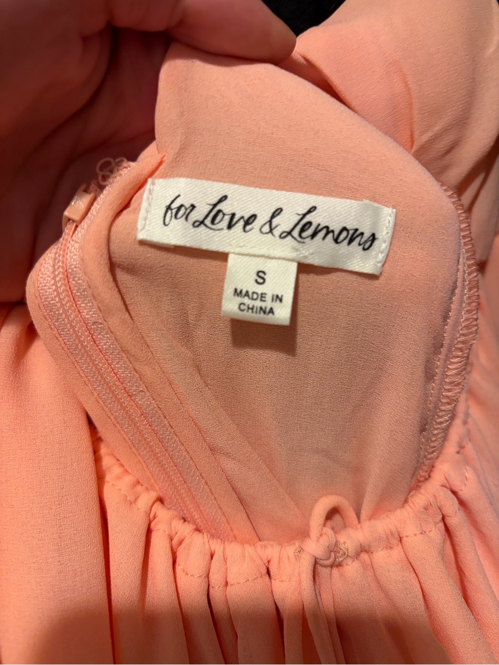 For Love & Lemons Peach Cutout Maxi Dress - Picture 2 of 4